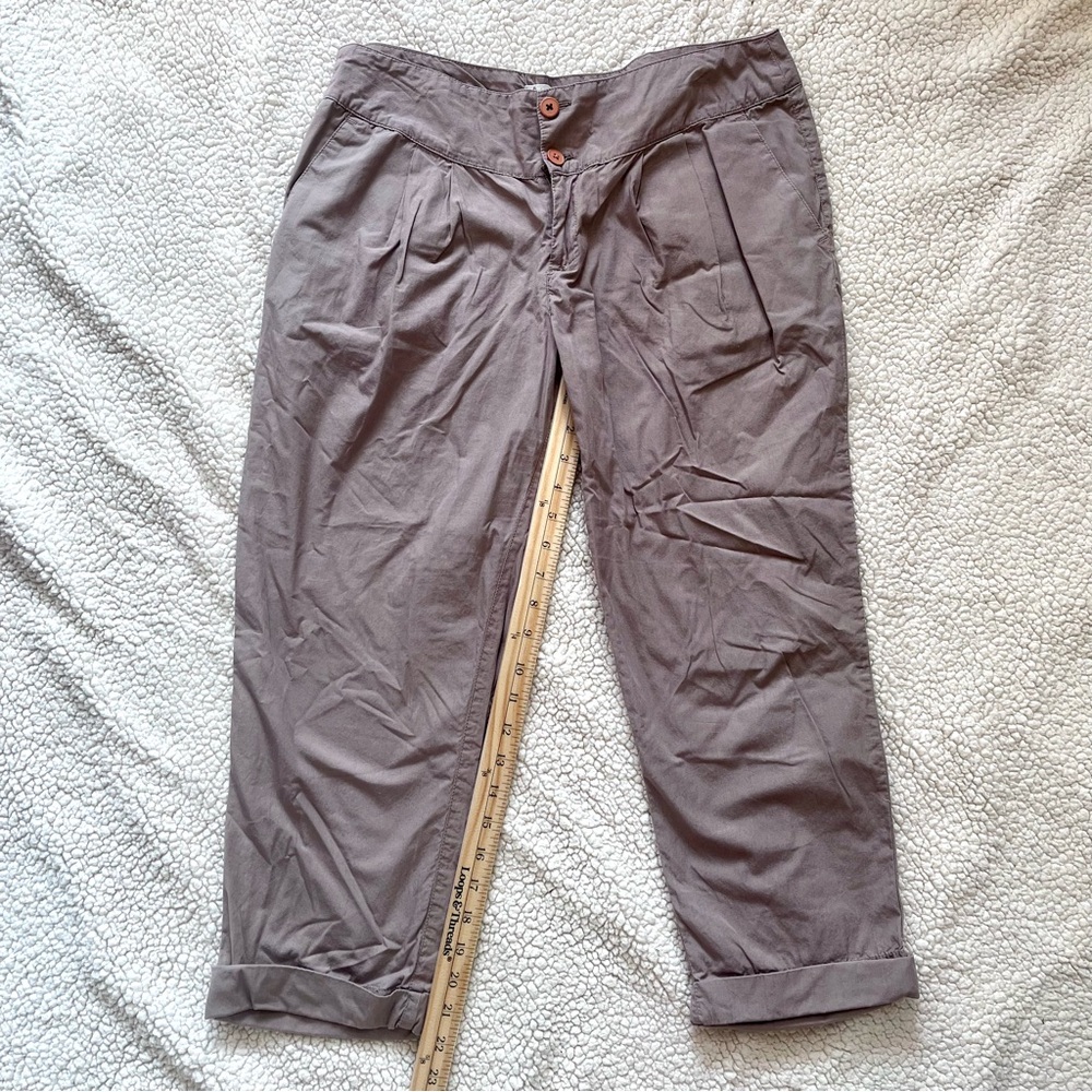 House of Harlow 1960 Women's Cropped Chino pants M Artsy, Relaxed, Lightweight.
